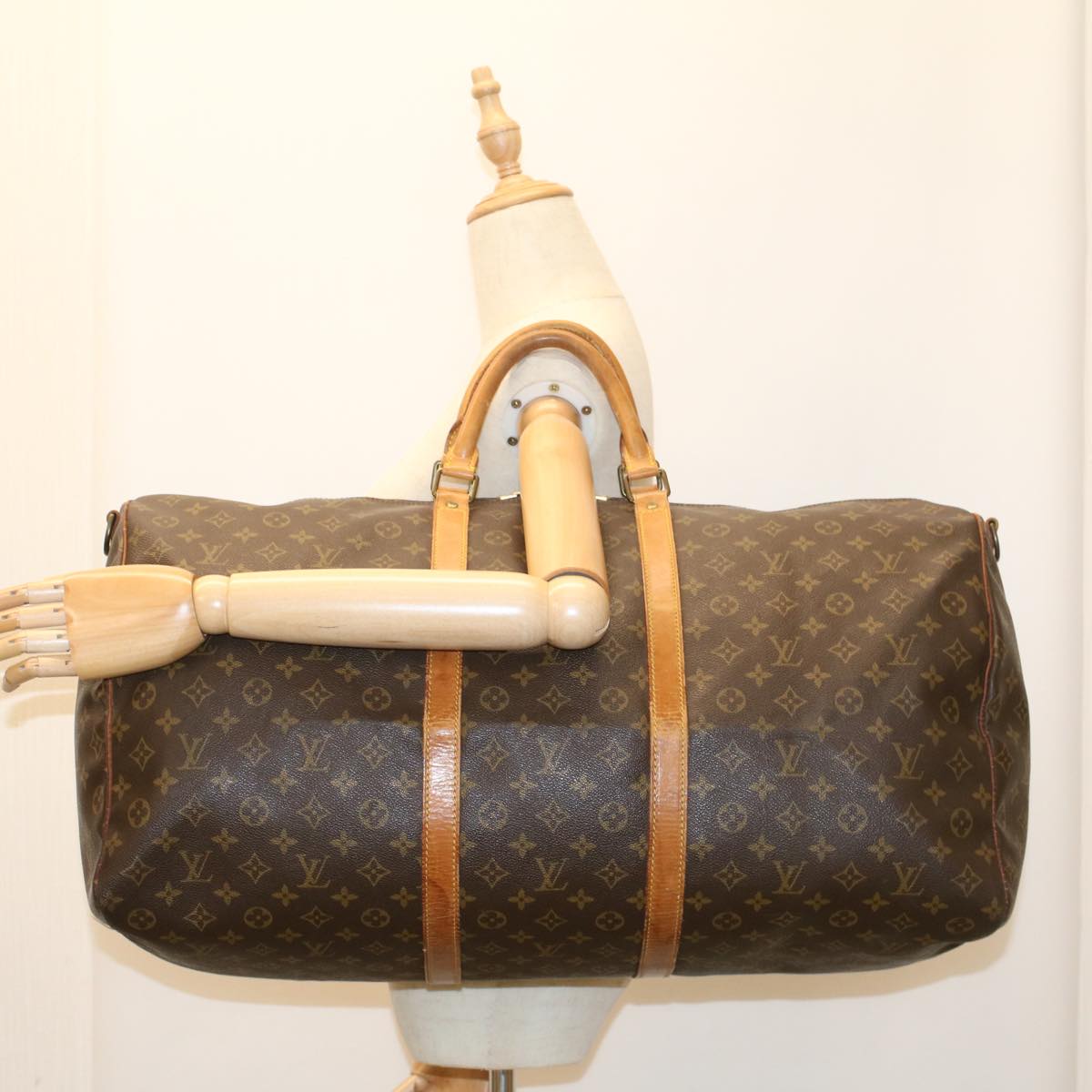 LOUIS VUITTON Monogram Keepall Bandouliere 60 Boston Bag M41412 LV 52072