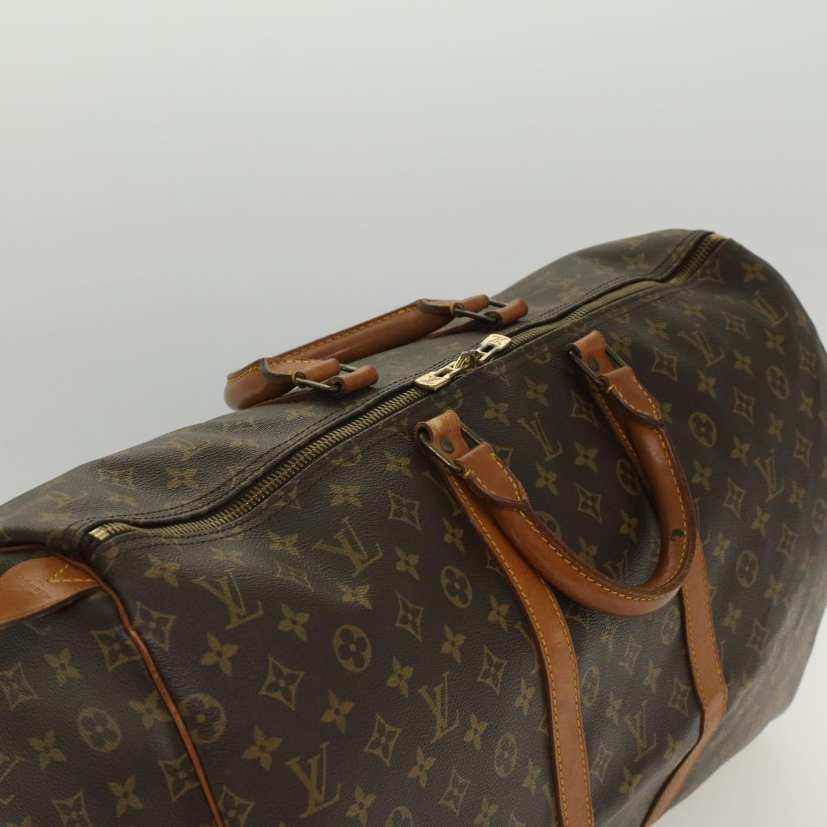 LOUIS VUITTON Monogram Keepall 55 Boston Bag M41424 LV 52142
