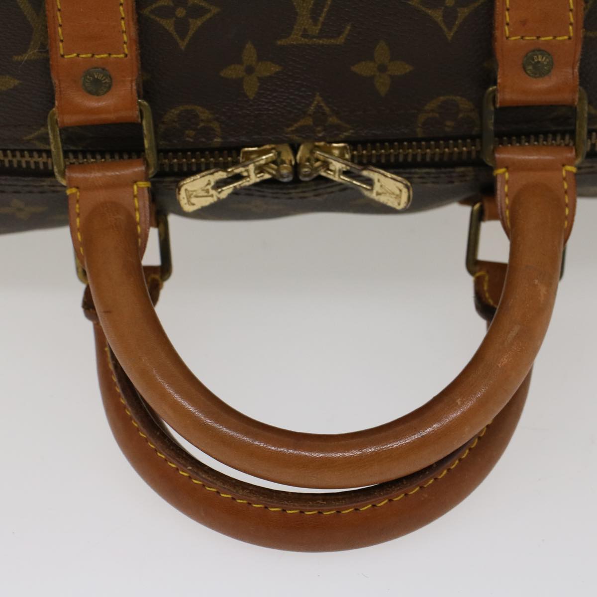 LOUIS VUITTON Monogram Keepall 55 Boston Bag M41424 LV 52142