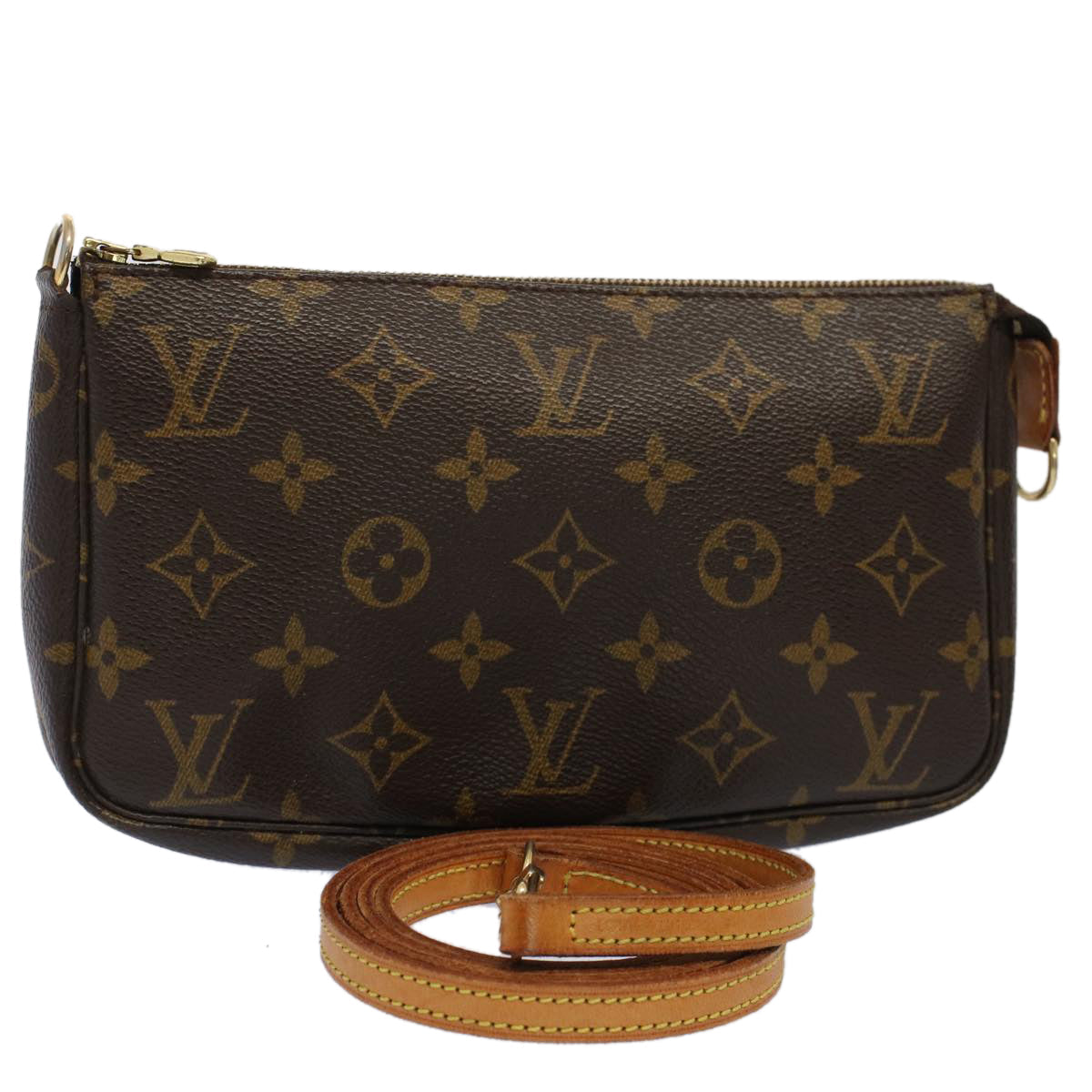 LOUIS VUITTON Monogram Pochette Accessoires Pouch M51980 LV 52159