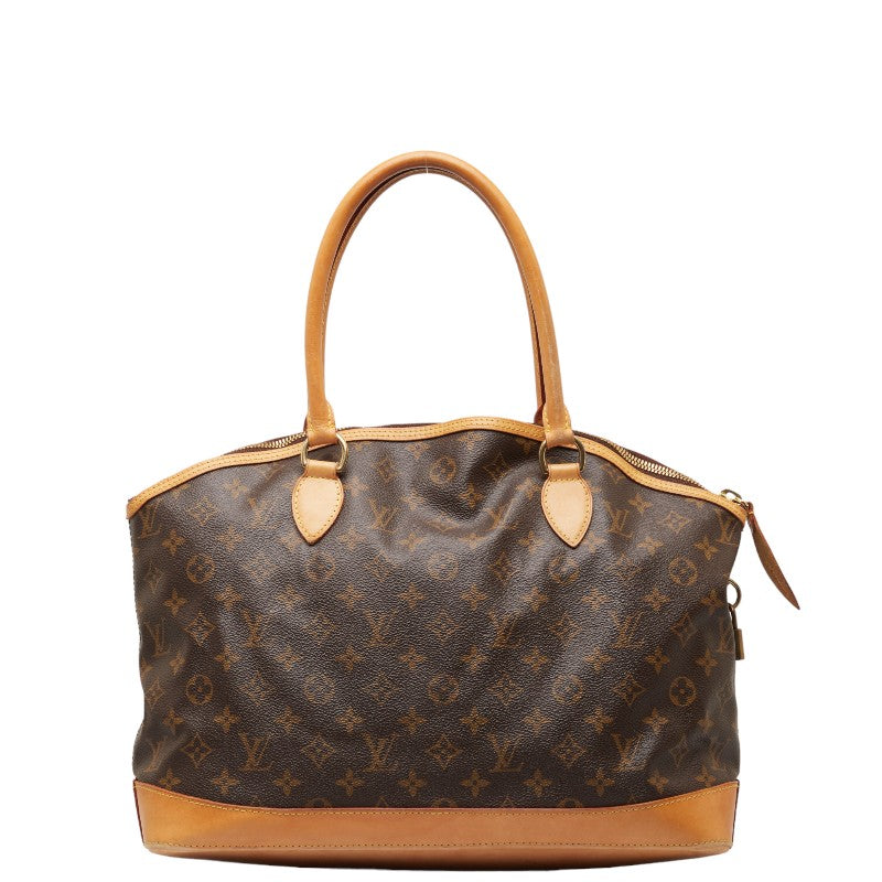 Louis Vuitton Monogram Locket Horizontal Handbag M40104 Brown PVC Leather  Louis Vuitton