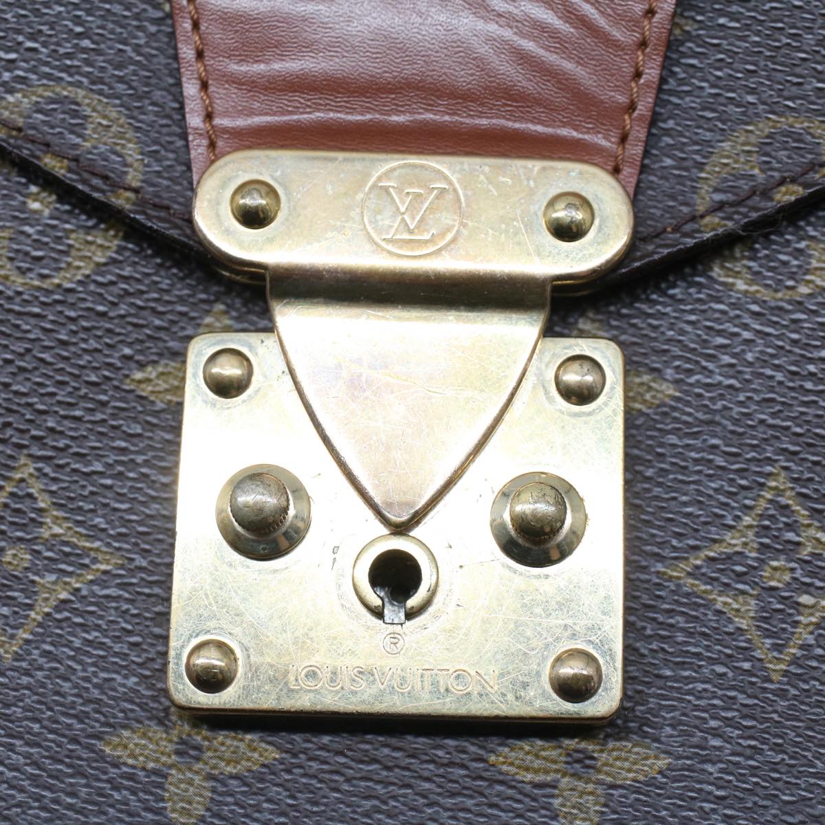 LOUIS VUITTON Monogram Monceau 28 Hand Bag 2way M51185 LV 52185