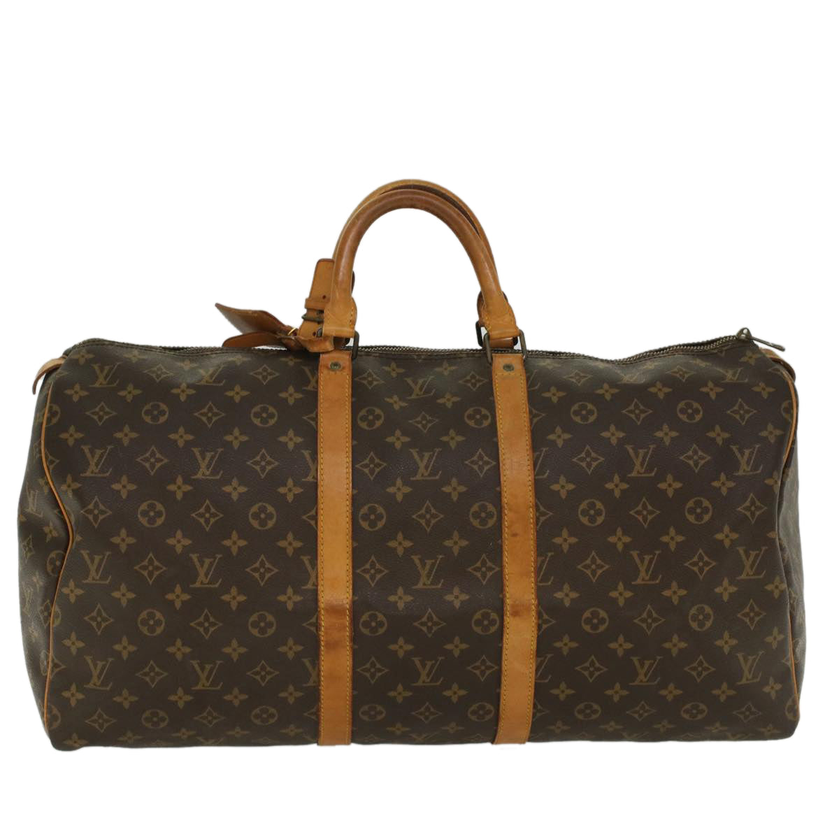 LOUIS VUITTON Monogram Keepall 55 Boston Bag M41424 LV 52224
