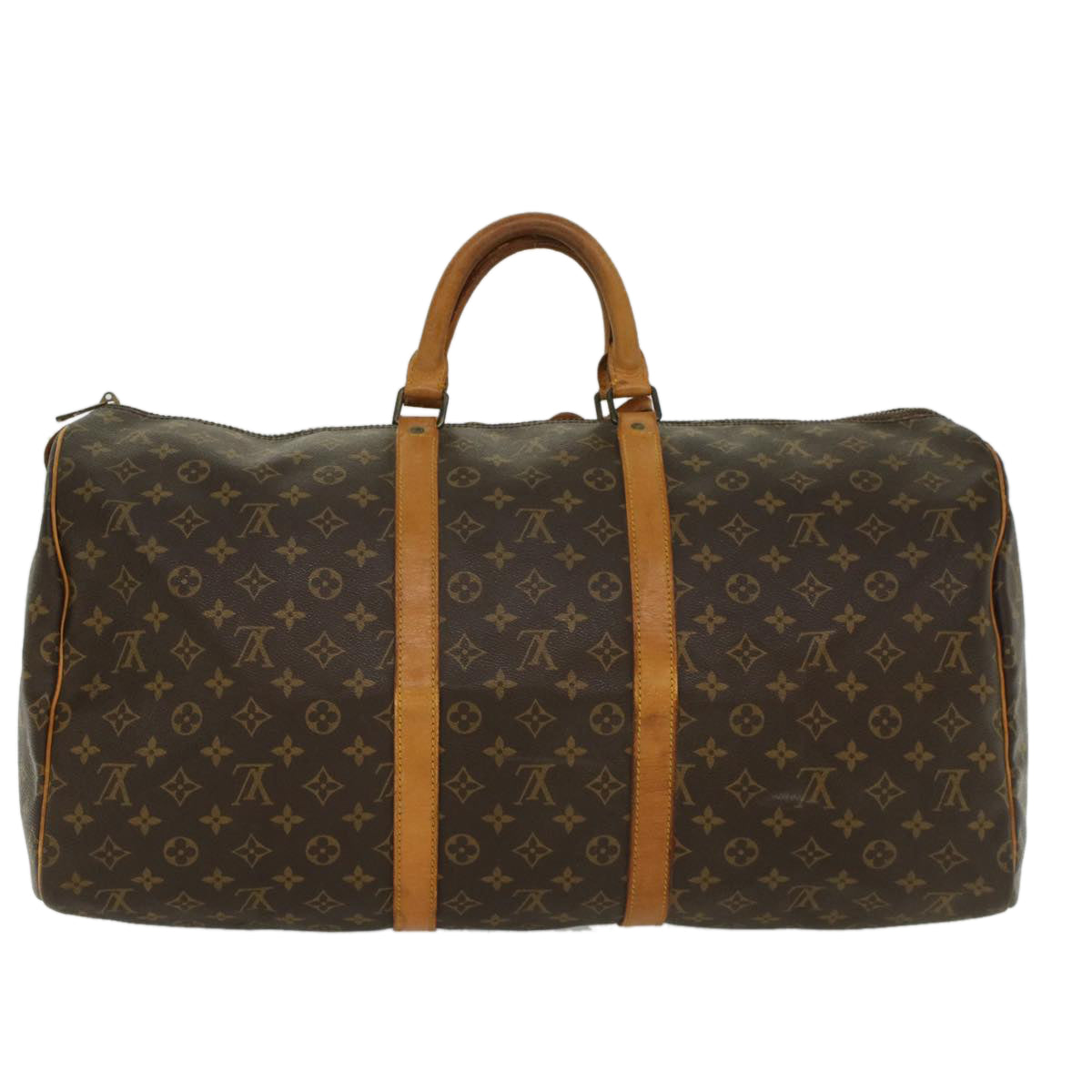 LOUIS VUITTON Monogram Keepall 55 Boston Bag M41424 LV 52224