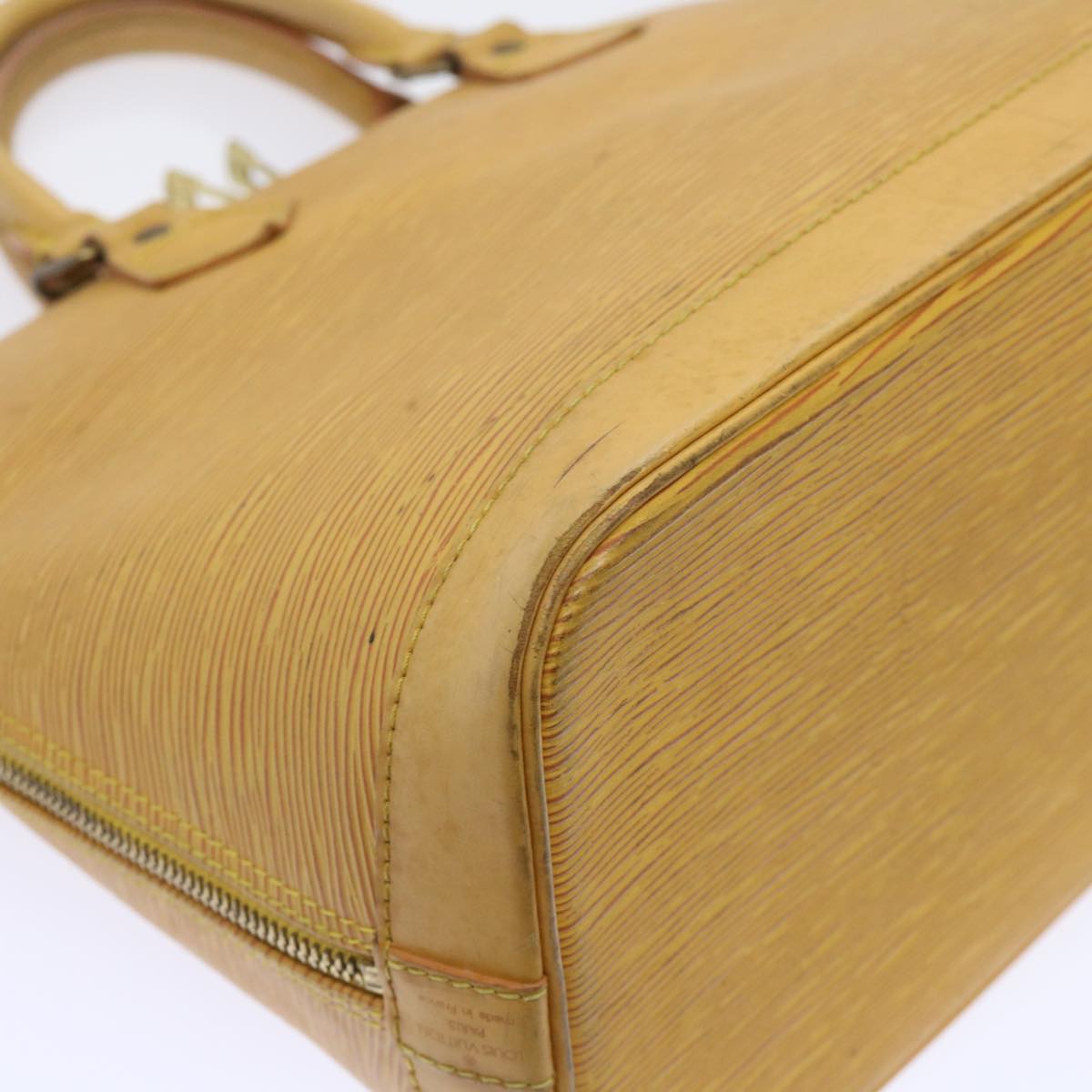 LOUIS VUITTON Epi Alma Hand Bag Tassili Yellow M52149 LV 52398