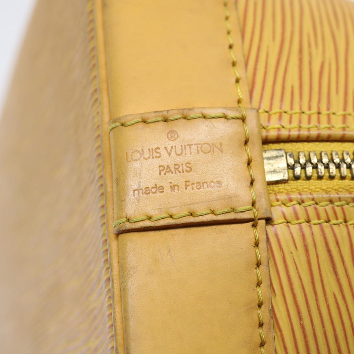 LOUIS VUITTON Epi Alma Hand Bag Tassili Yellow M52149 LV 52398