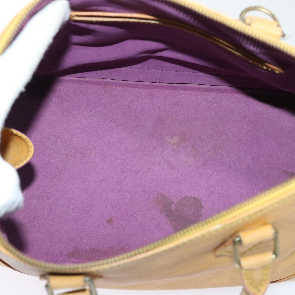 LOUIS VUITTON Epi Alma Hand Bag Tassili Yellow M52149 LV 52398