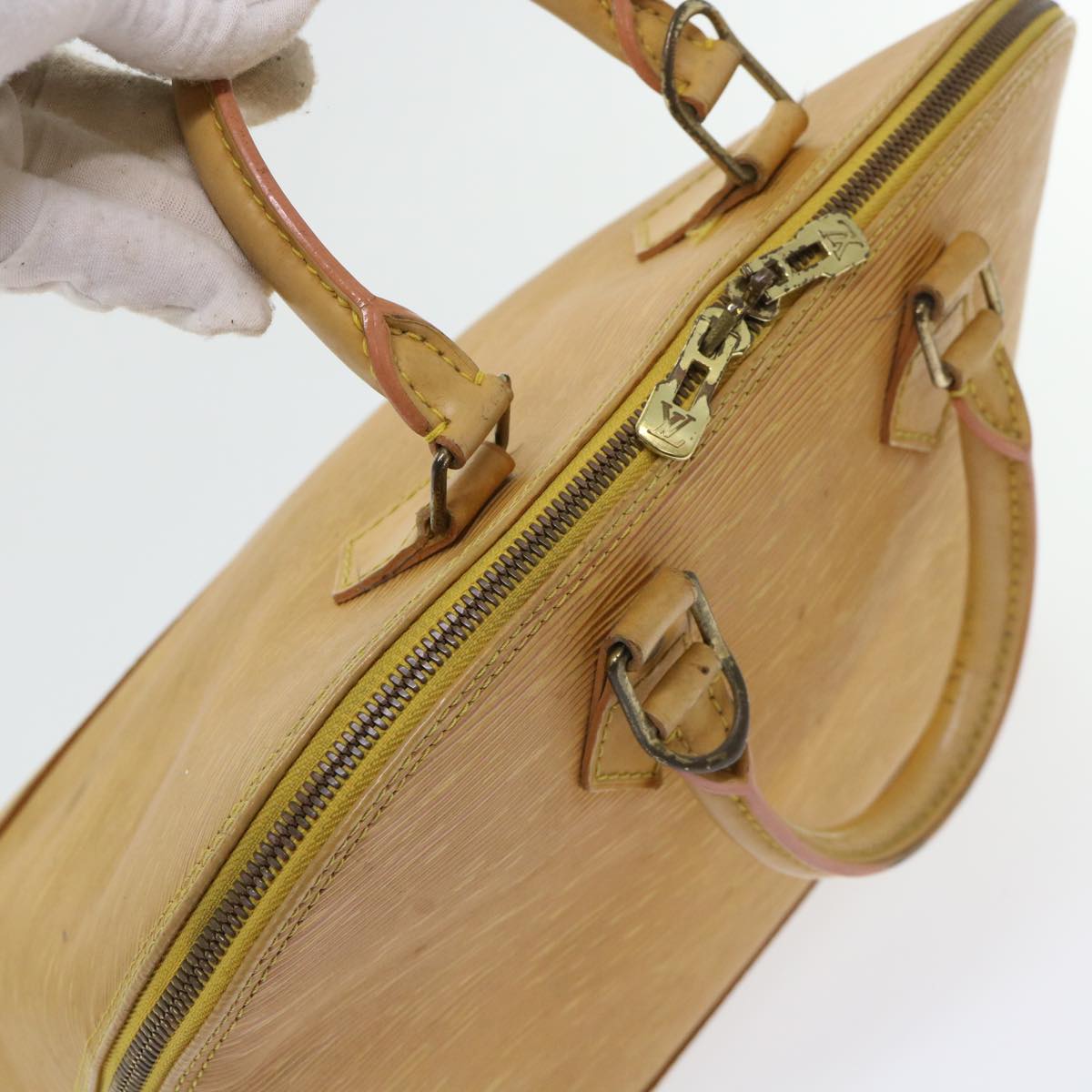 LOUIS VUITTON Epi Alma Hand Bag Tassili Yellow M52149 LV 52398