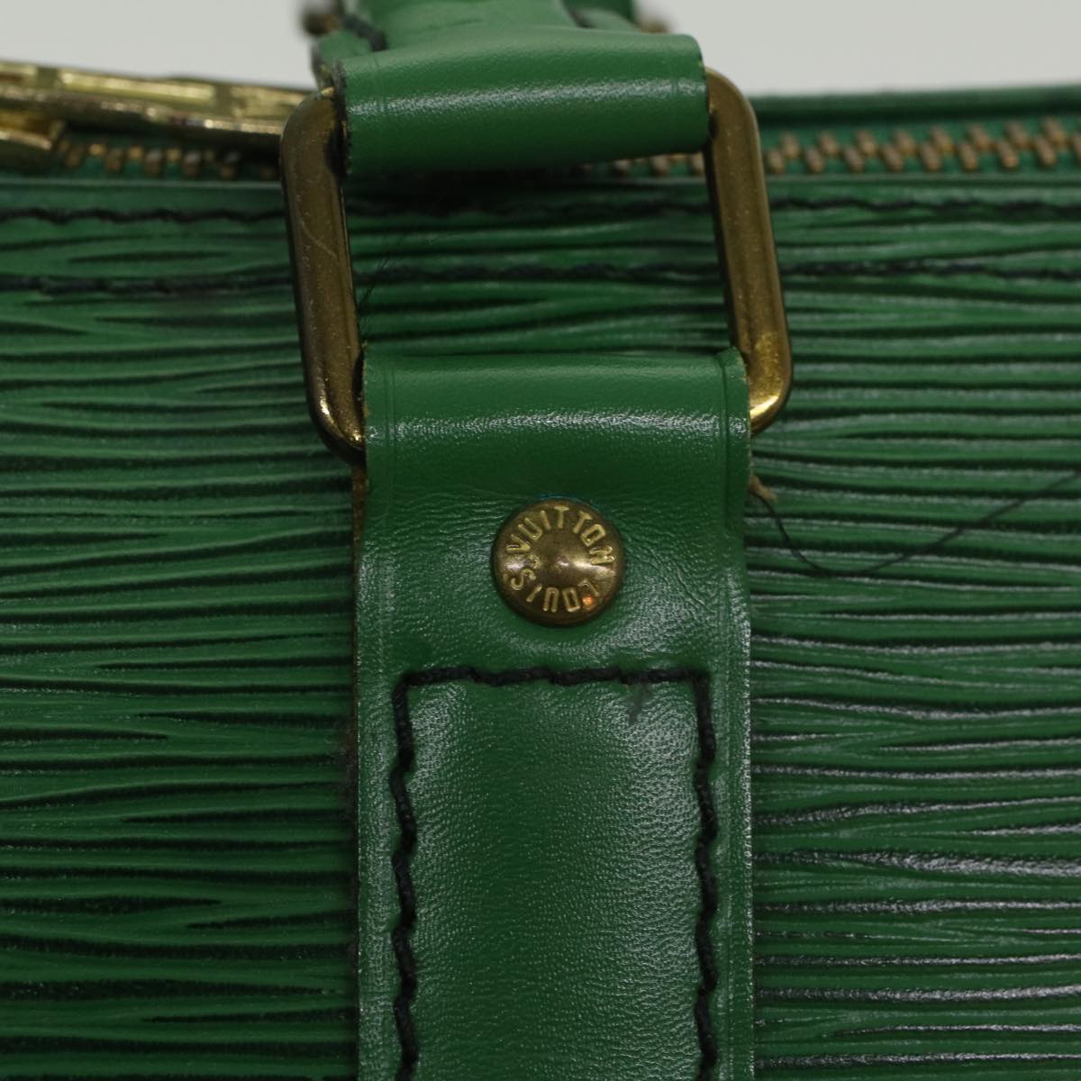 LOUIS VUITTON Epi Keepall 45 Boston Bag Green M42974 LV 52417
