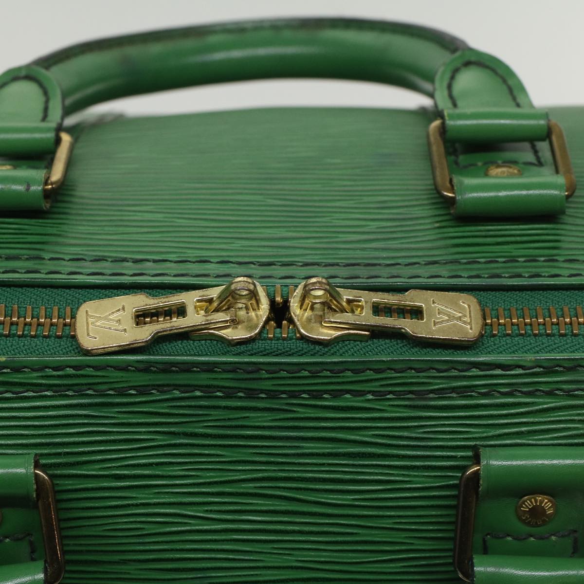 LOUIS VUITTON Epi Keepall 45 Boston Bag Green M42974 LV 52417