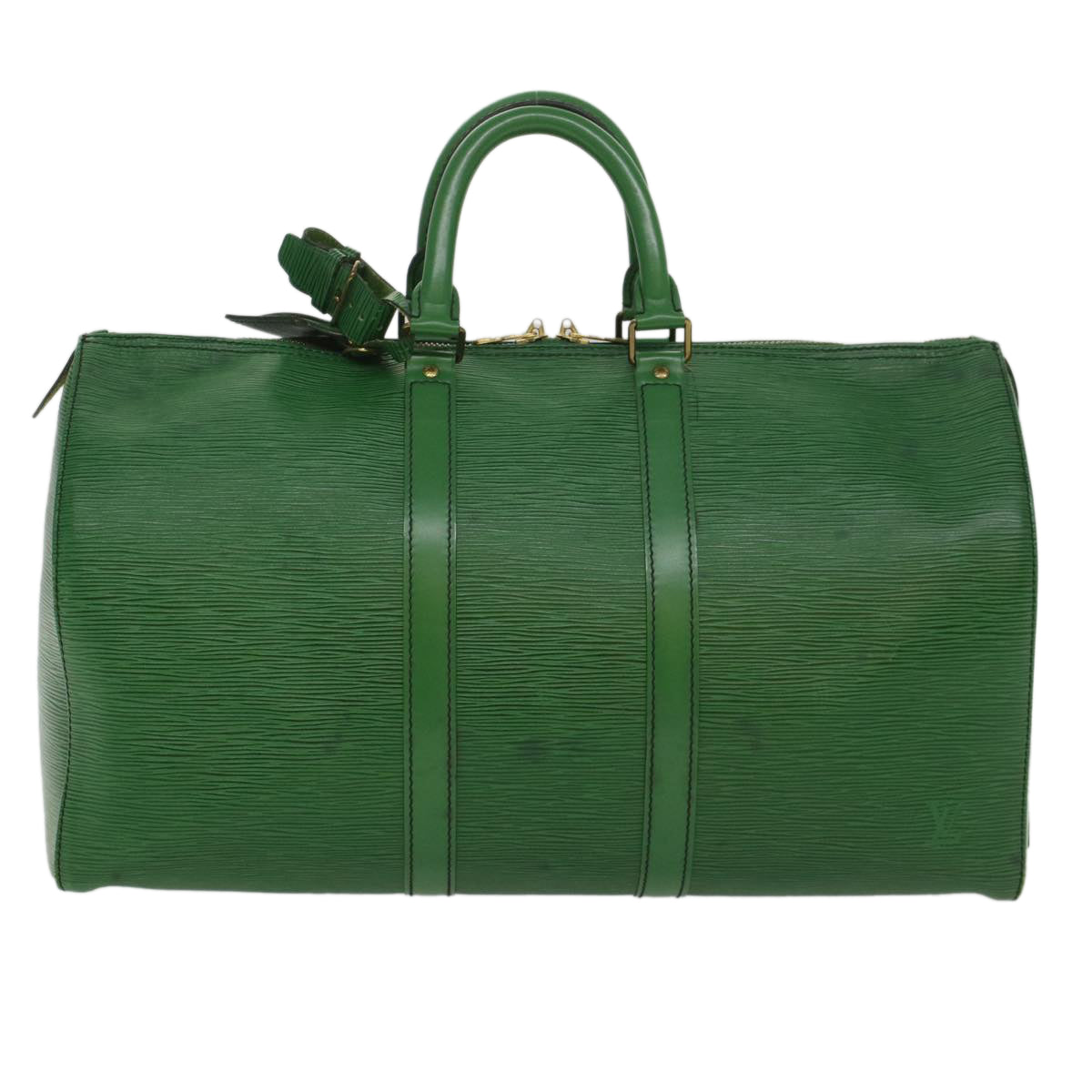 LOUIS VUITTON Epi Keepall 45 Boston Bag Green M42974 LV 52417