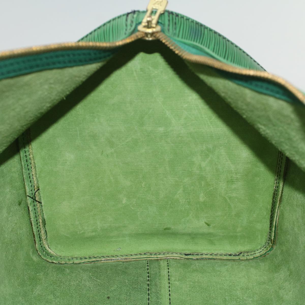 LOUIS VUITTON Epi Keepall 45 Boston Bag Green M42974 LV 52417
