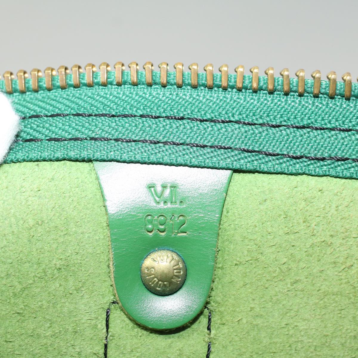 LOUIS VUITTON Epi Keepall 45 Boston Bag Green M42974 LV 52417