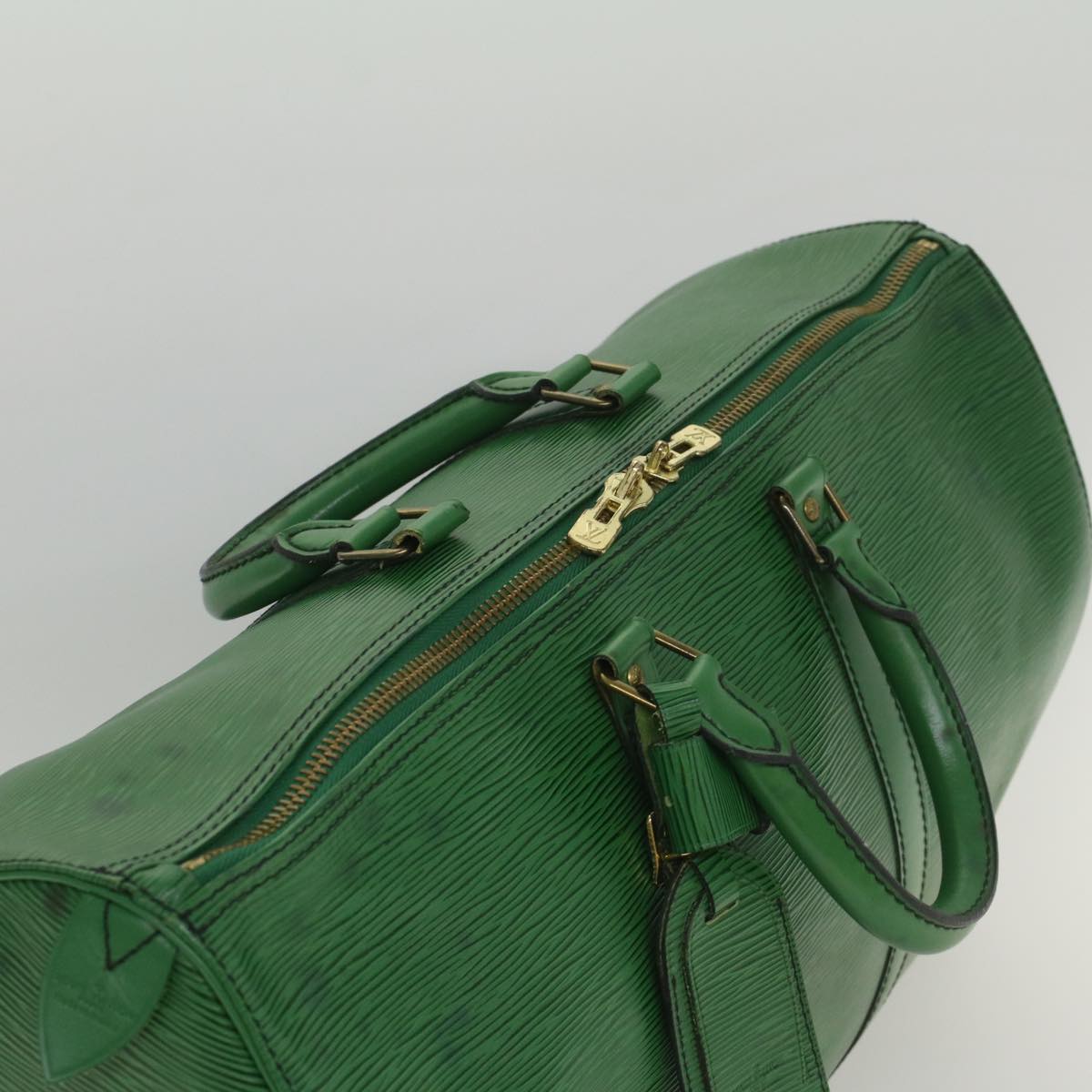 LOUIS VUITTON Epi Keepall 45 Boston Bag Green M42974 LV 52417