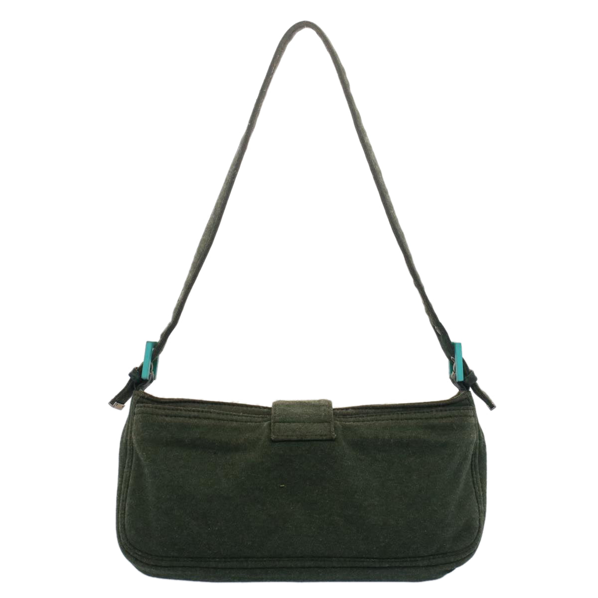 Luxury FendiMamma Baguette Shoulder Bag Nylon Green52438