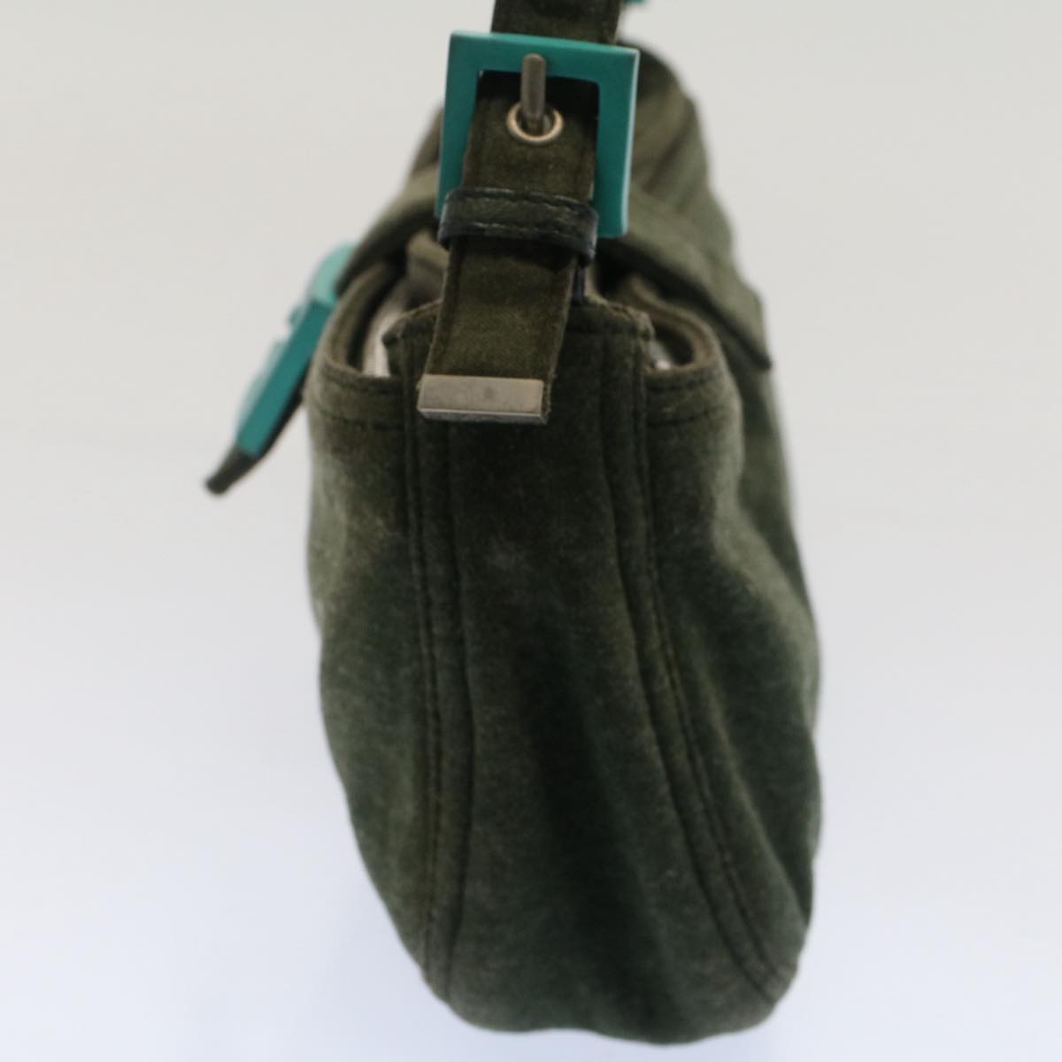 Luxury FendiMamma Baguette Shoulder Bag Nylon Green52438
