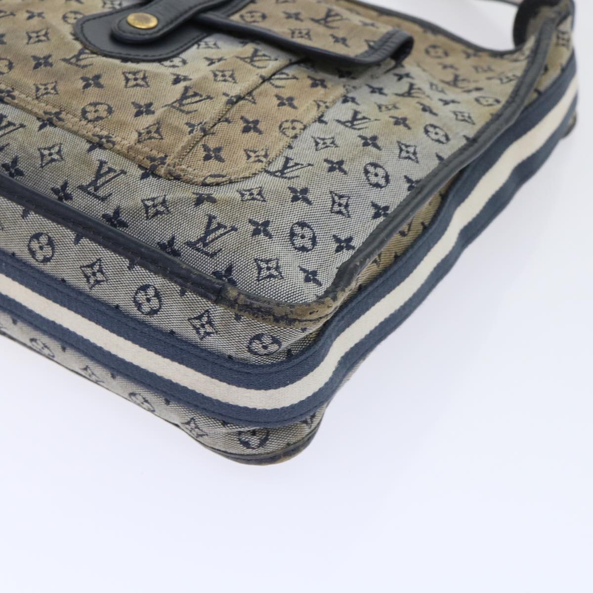LOUIS VUITTON Monogram Mini Buzas Marie Kate Shoulder Bag Blue M92320 52594