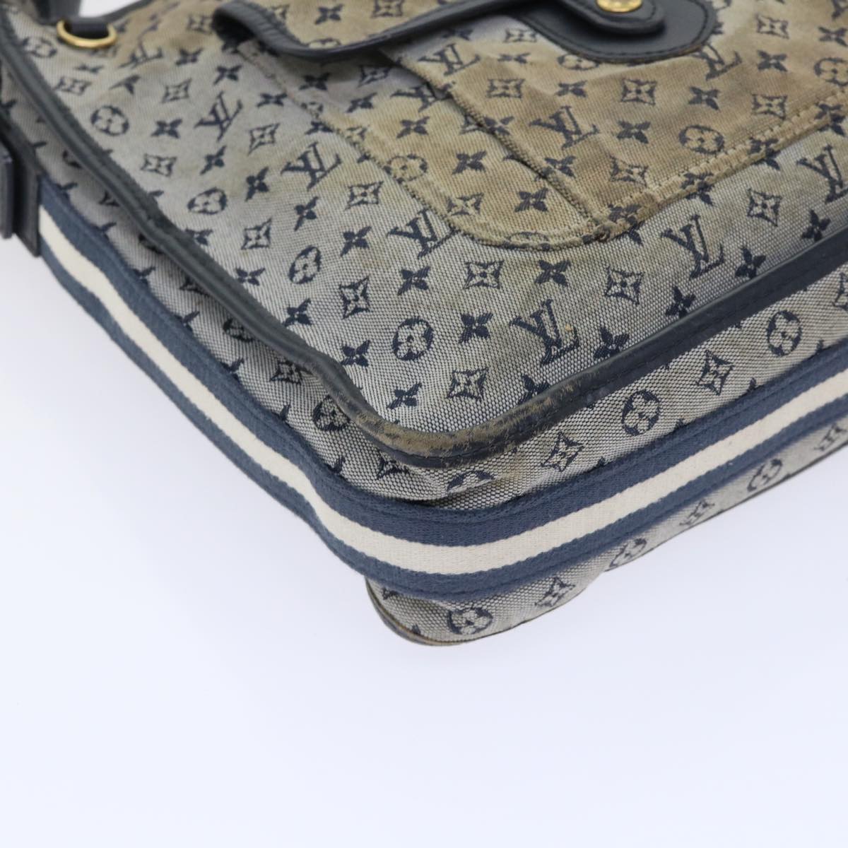 LOUIS VUITTON Monogram Mini Buzas Marie Kate Shoulder Bag Blue M92320 52594