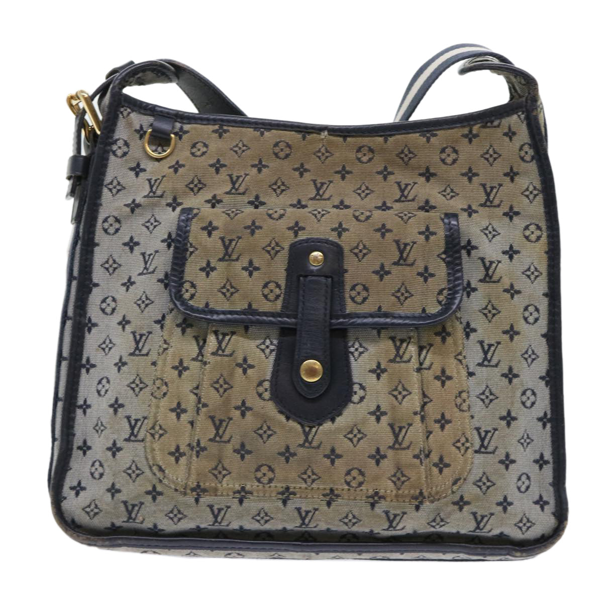 LOUIS VUITTON Monogram Mini Buzas Marie Kate Shoulder Bag Blue M92320 52594
