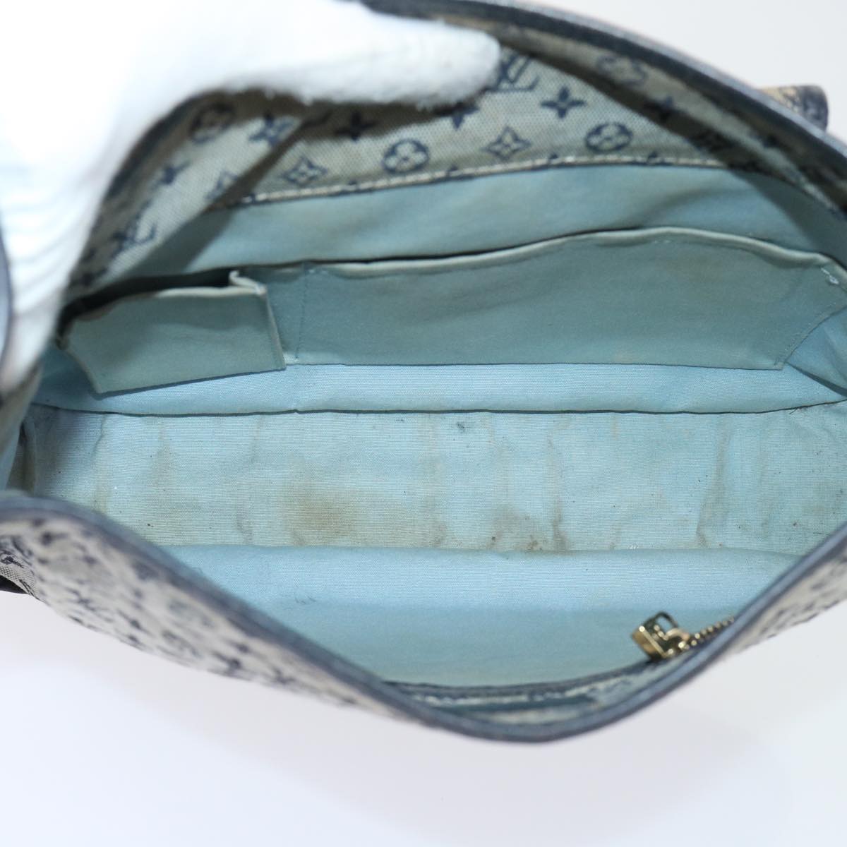 LOUIS VUITTON Monogram Mini Buzas Marie Kate Shoulder Bag Blue M92320 52594