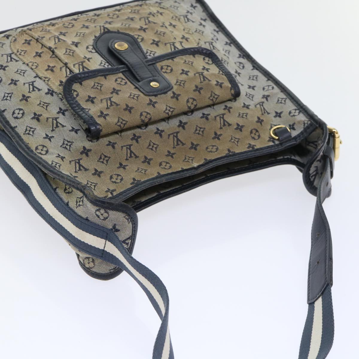 LOUIS VUITTON Monogram Mini Buzas Marie Kate Shoulder Bag Blue M92320 52594