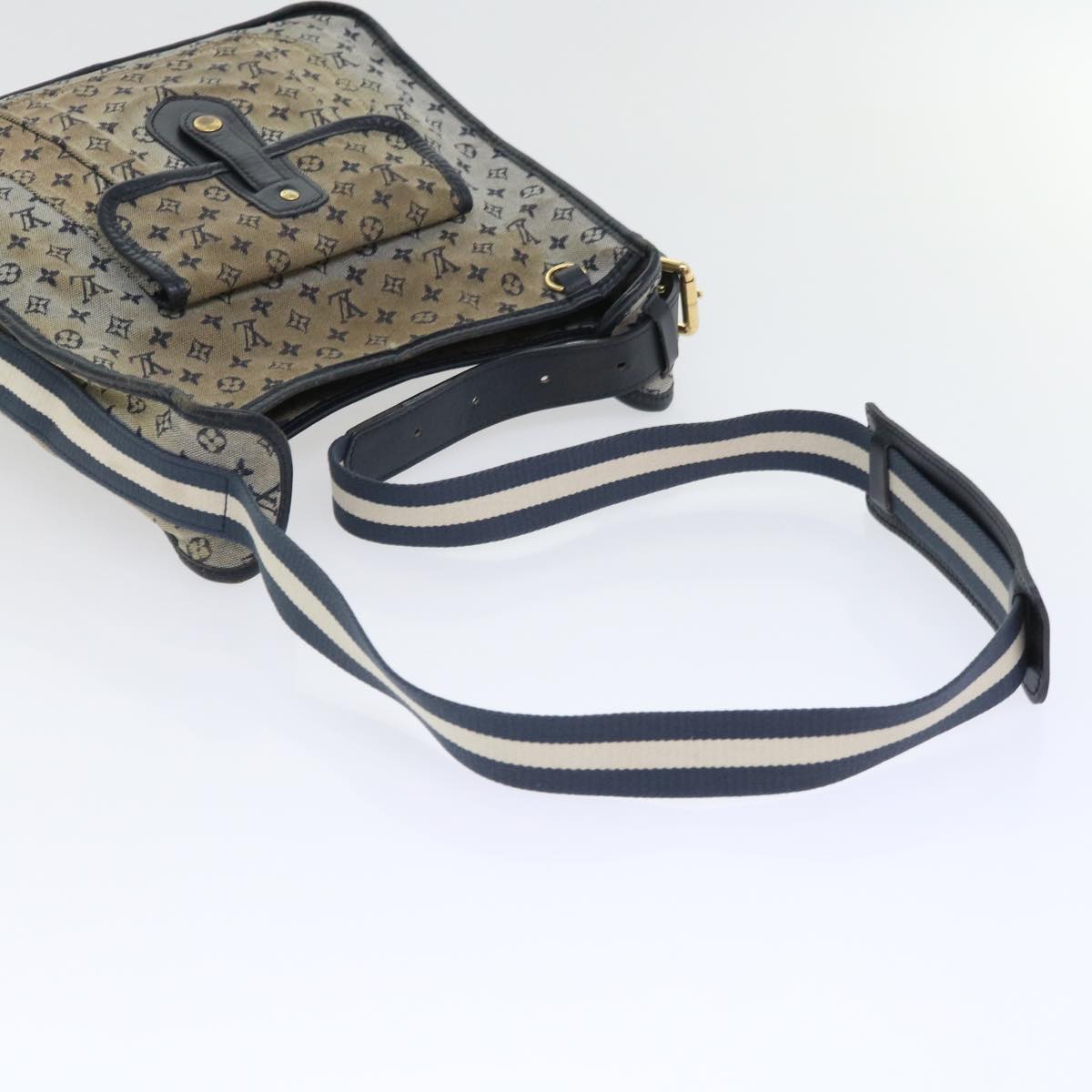 LOUIS VUITTON Monogram Mini Buzas Marie Kate Shoulder Bag Blue M92320 52594