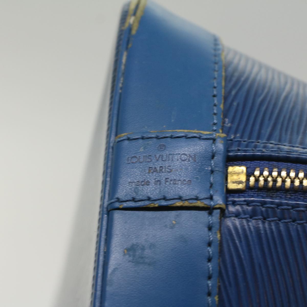 LOUIS VUITTON Epi Alma Hand Bag Toledo Blue M52145 LV 52597