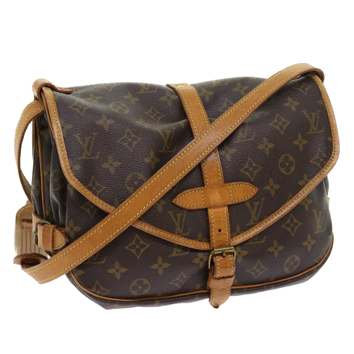 LOUIS VUITTON Monogram Saumur 30 Shoulder Bag M42256 LV 52649