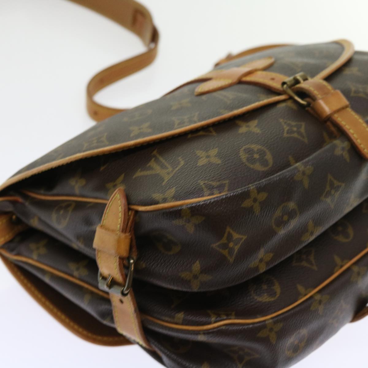 LOUIS VUITTON Monogram Saumur 30 Shoulder Bag M42256 LV 52649