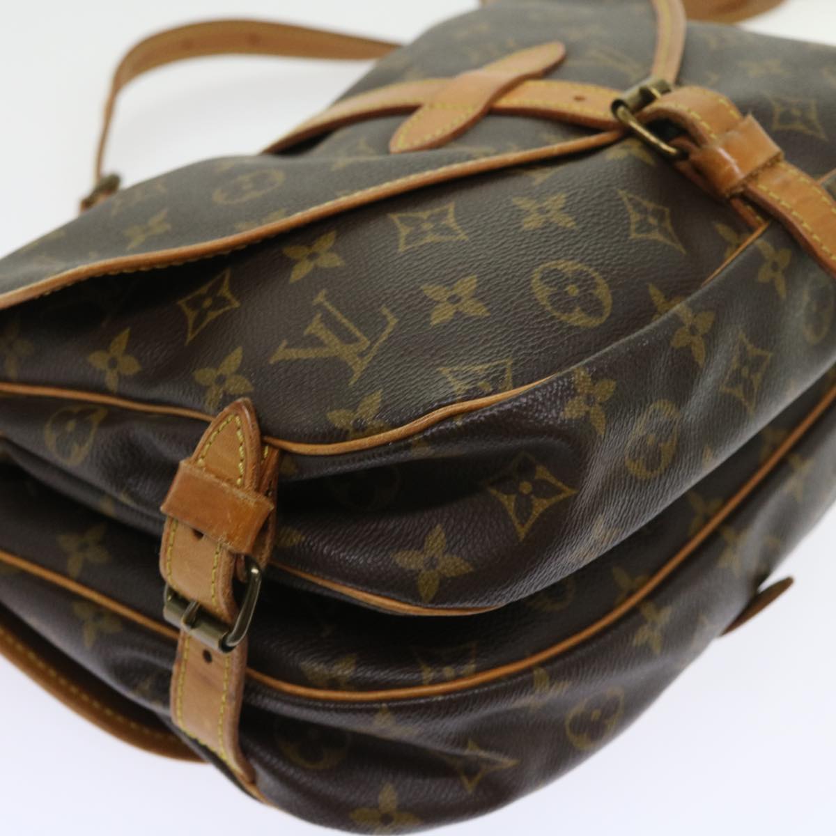 LOUIS VUITTON Monogram Saumur 30 Shoulder Bag M42256 LV 52649