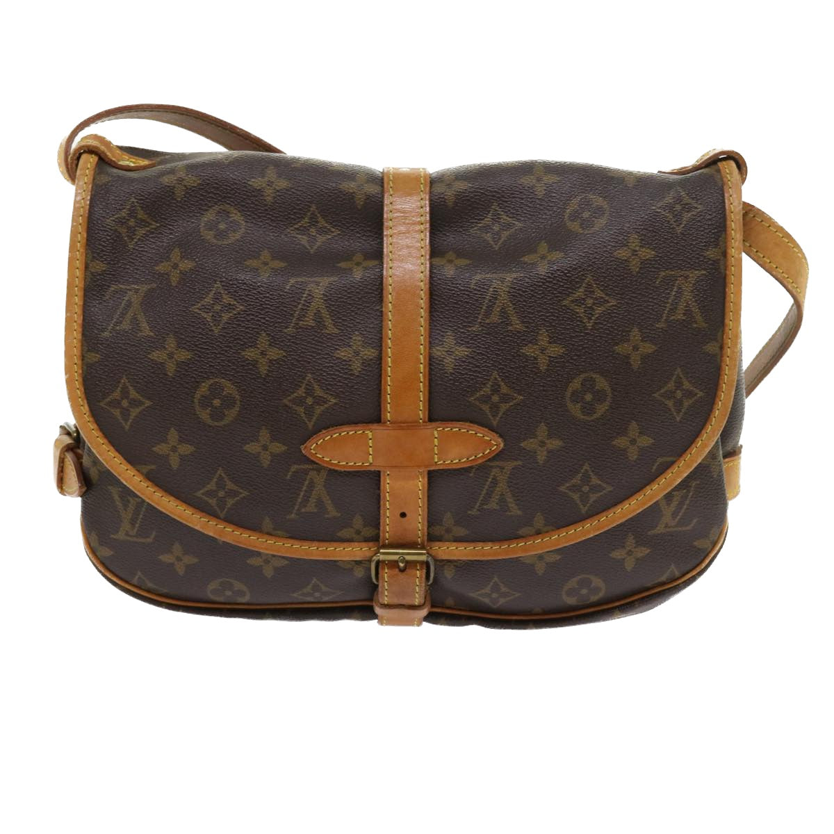 LOUIS VUITTON Monogram Saumur 30 Shoulder Bag M42256 LV 52649