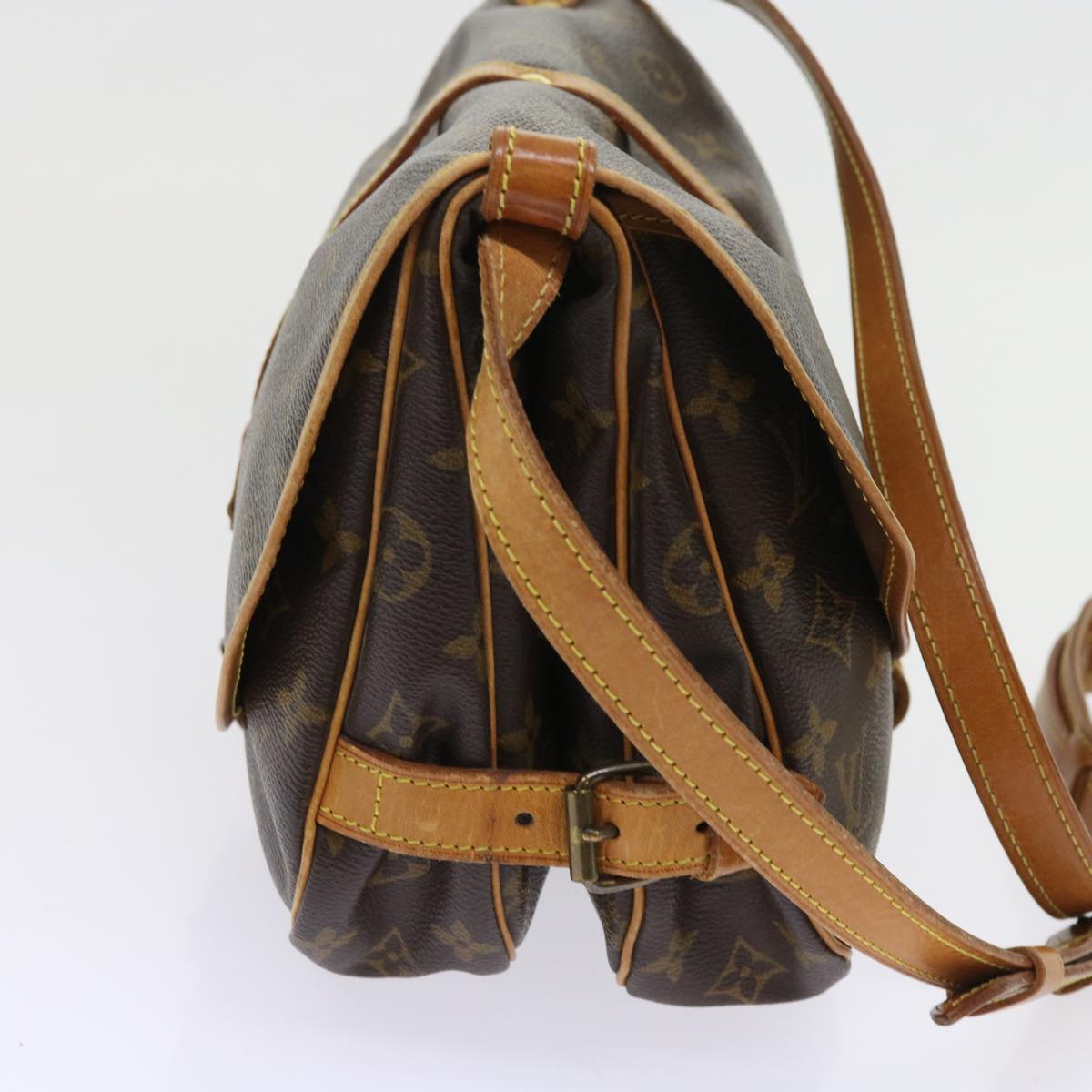LOUIS VUITTON Monogram Saumur 30 Shoulder Bag M42256 LV 52649