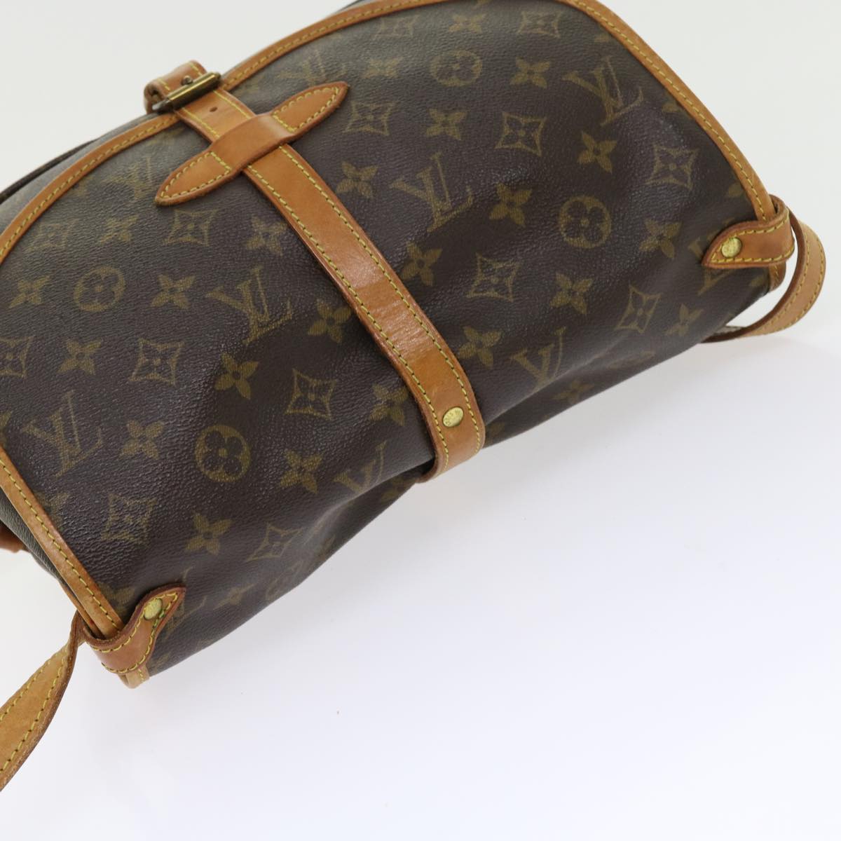 LOUIS VUITTON Monogram Saumur 30 Shoulder Bag M42256 LV 52649