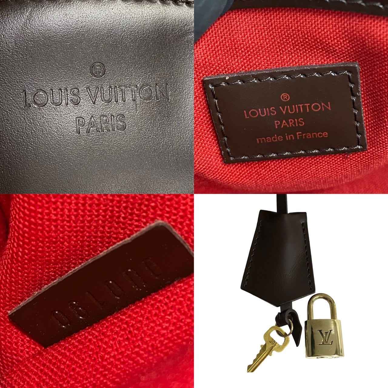 LOUIS VUITTON Handbag PVC Brown Damier Verona PM