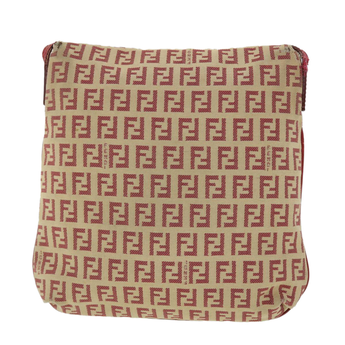 Luxury FendiZucchino Canvas Mamma Baguette Shoulder Bag Beige Red52738
