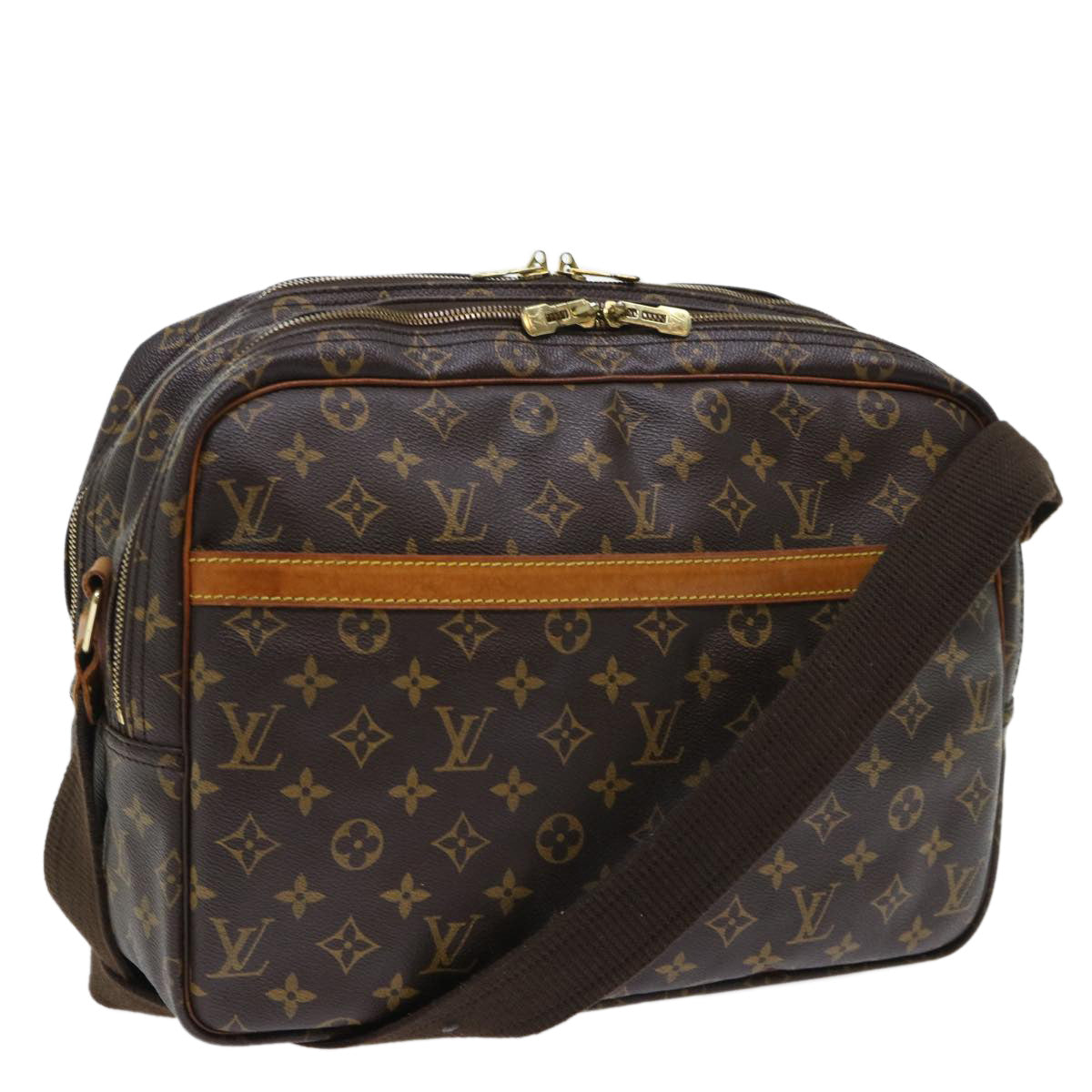 LOUIS VUITTON Monogram Reporter GM Shoulder Bag M45252 LV 52797