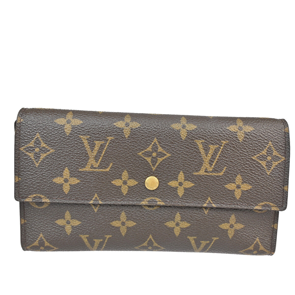 Louis Vuitton Porte Tresor International  Canvas Wallet  ()