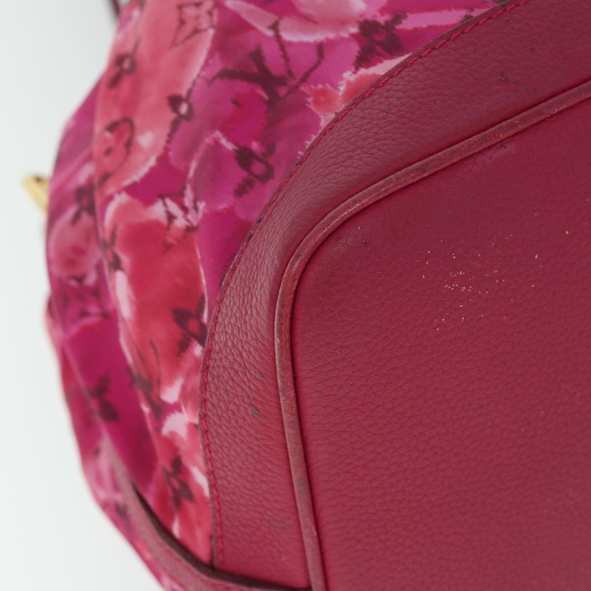 LOUIS VUITTON Monogram Ikat Flower Noeful MM Bag Nylon 2way M94313 LV 52934