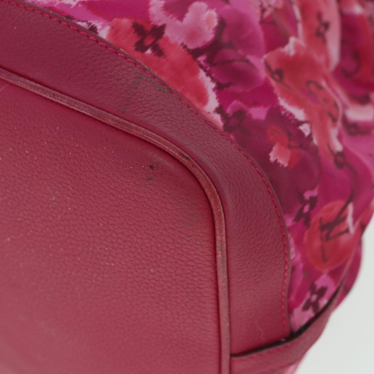 LOUIS VUITTON Monogram Ikat Flower Noeful MM Bag Nylon 2way M94313 LV 52934