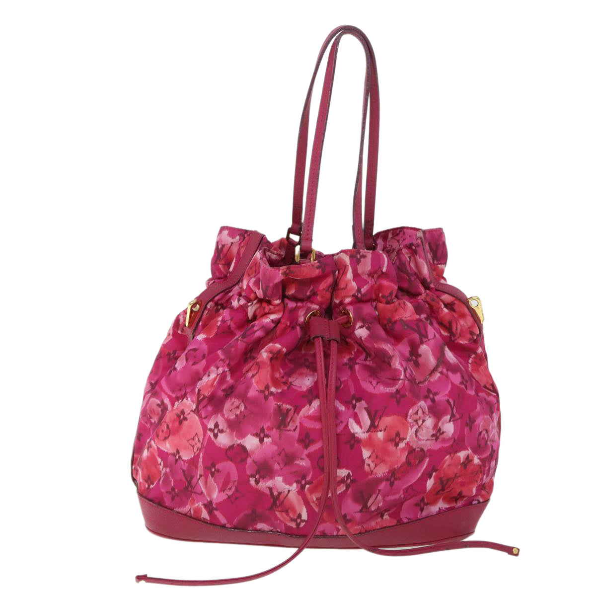 LOUIS VUITTON Monogram Ikat Flower Noeful MM Bag Nylon 2way M94313 LV 52934