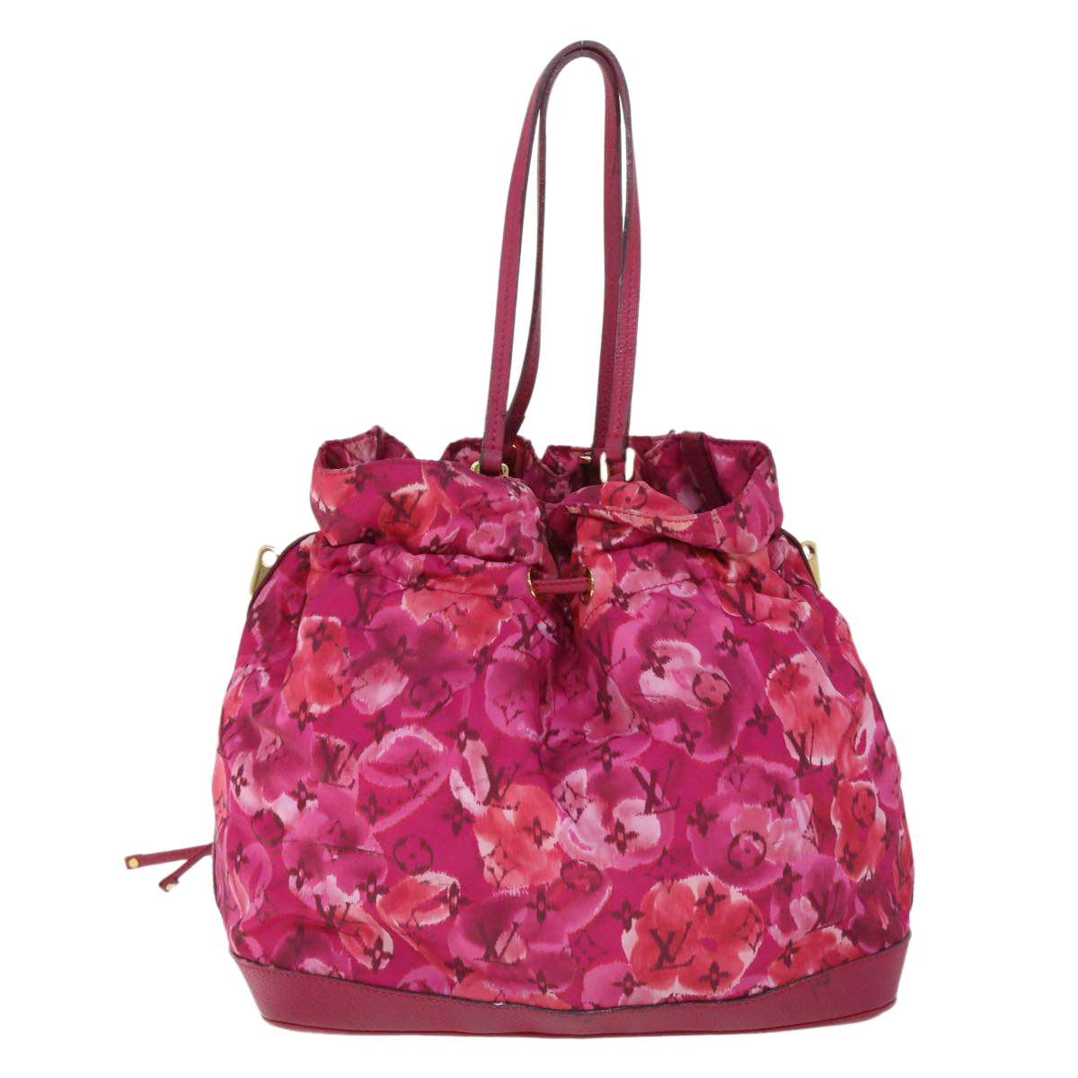 LOUIS VUITTON Monogram Ikat Flower Noeful MM Bag Nylon 2way M94313 LV 52934