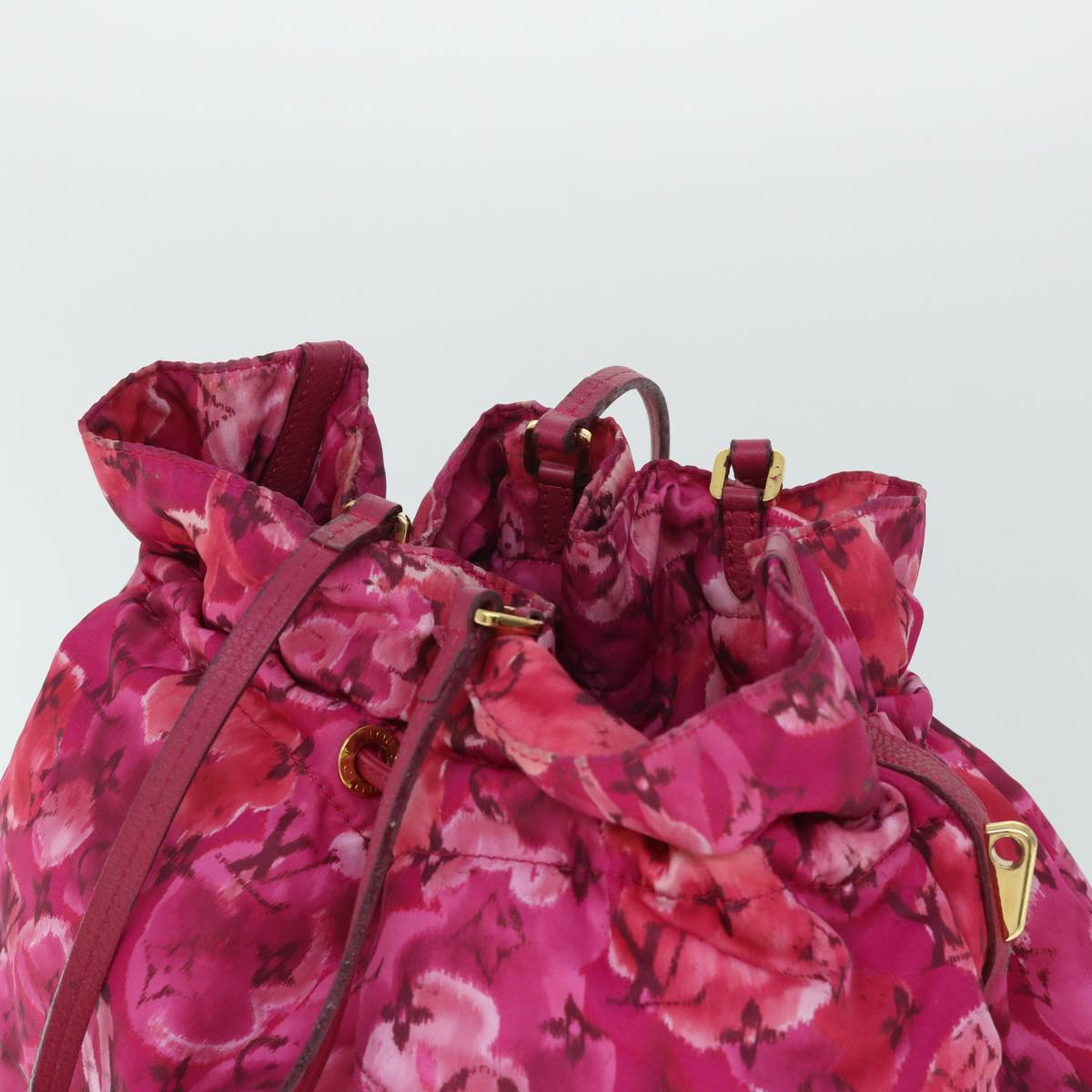 LOUIS VUITTON Monogram Ikat Flower Noeful MM Bag Nylon 2way M94313 LV 52934