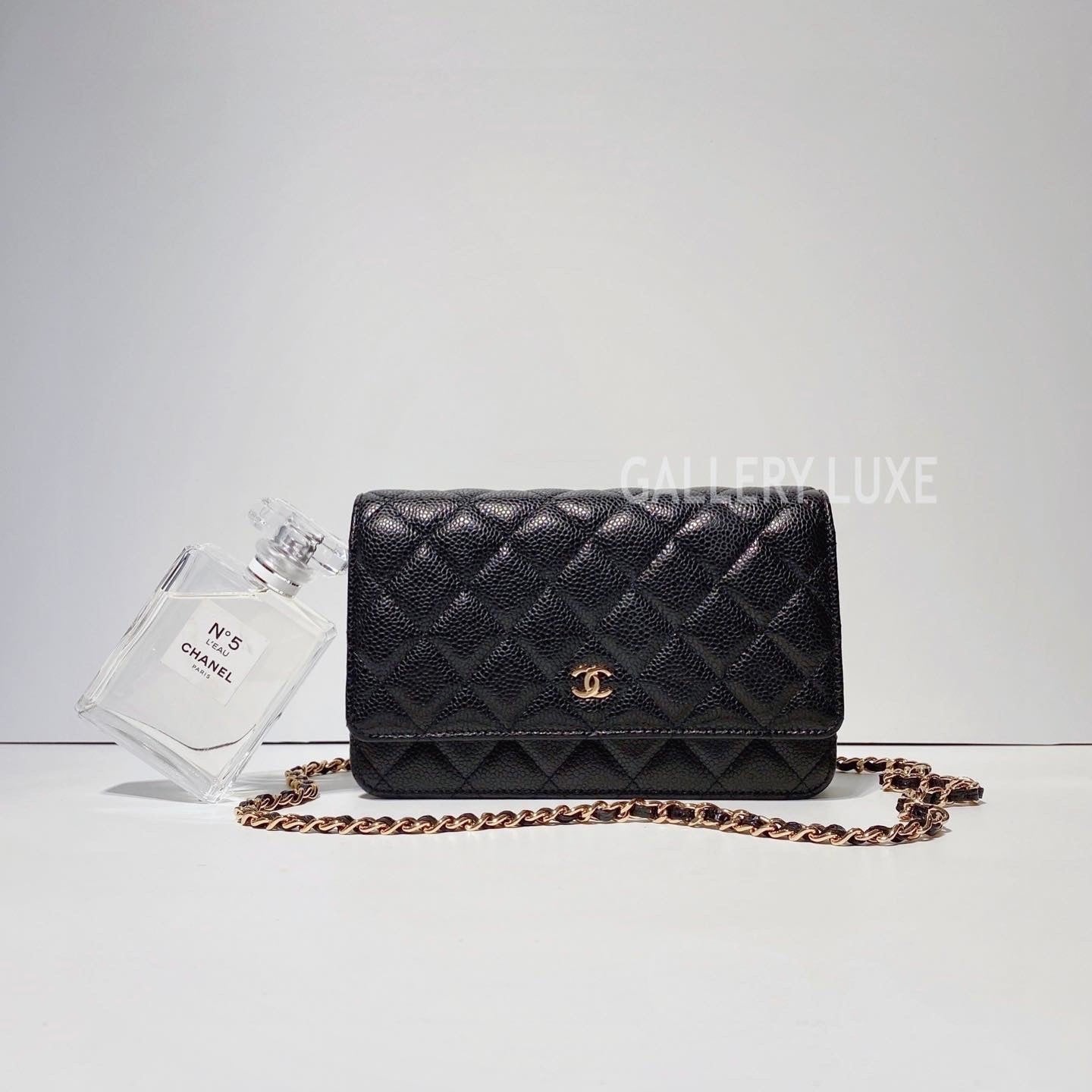 No.3355-Chanel Caviar Timeless Classic Wallet On Chain