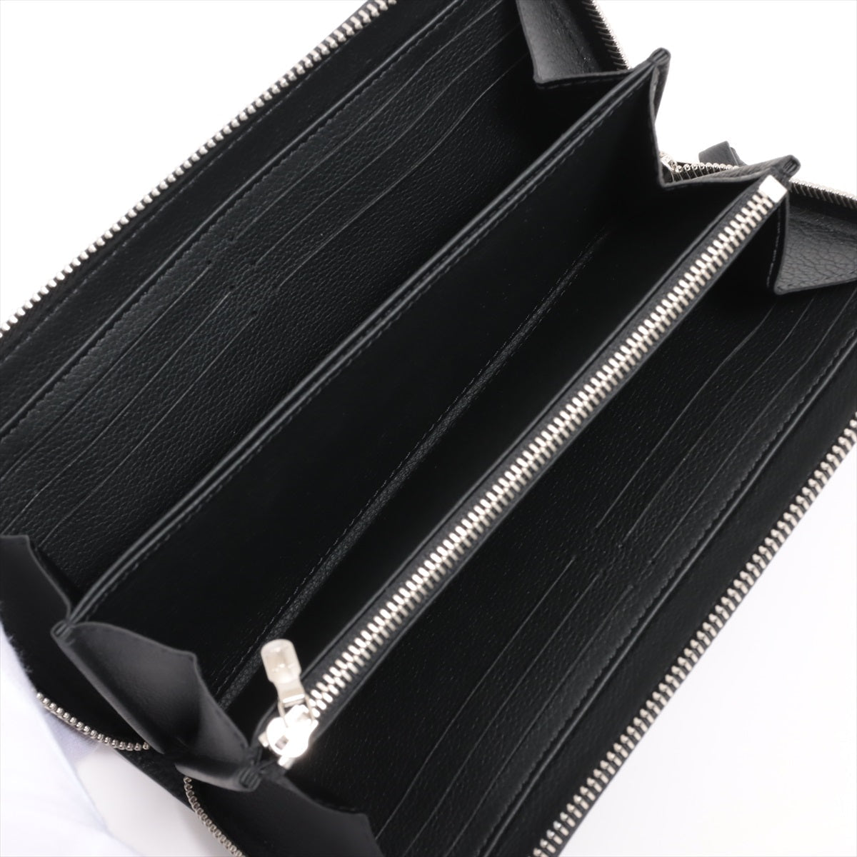 Louis Vuitton LV Logo Zippy Locky M62622 Noneir Round Zip Wallet