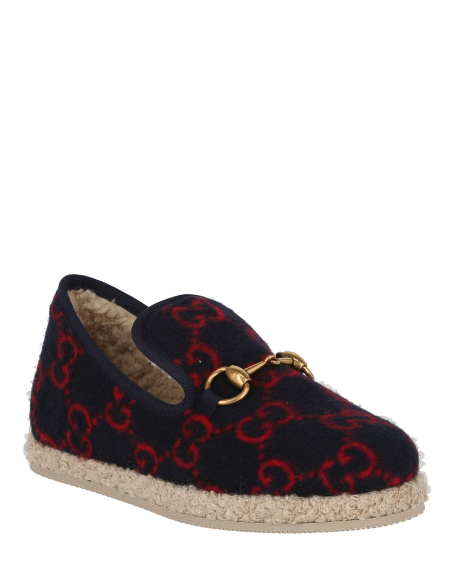 Gucci GG Wool Loafers