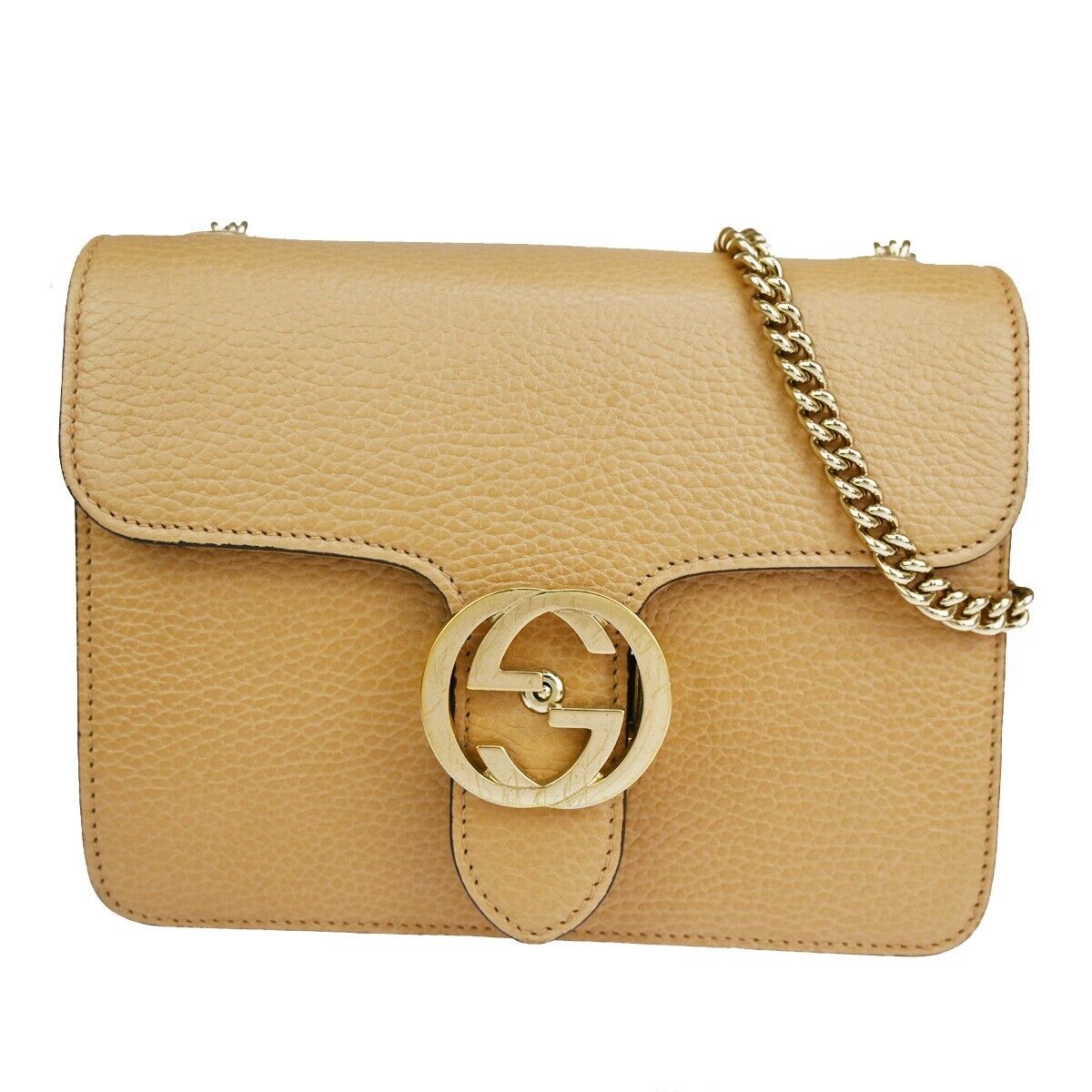 Gucci Interlocking G  Leather Shoulder Bag ()