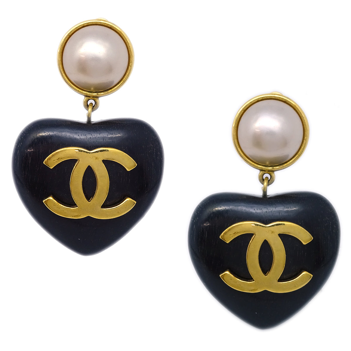 Luxury Chanel Artificial Pearl Dangle Earrings Clip-On 29