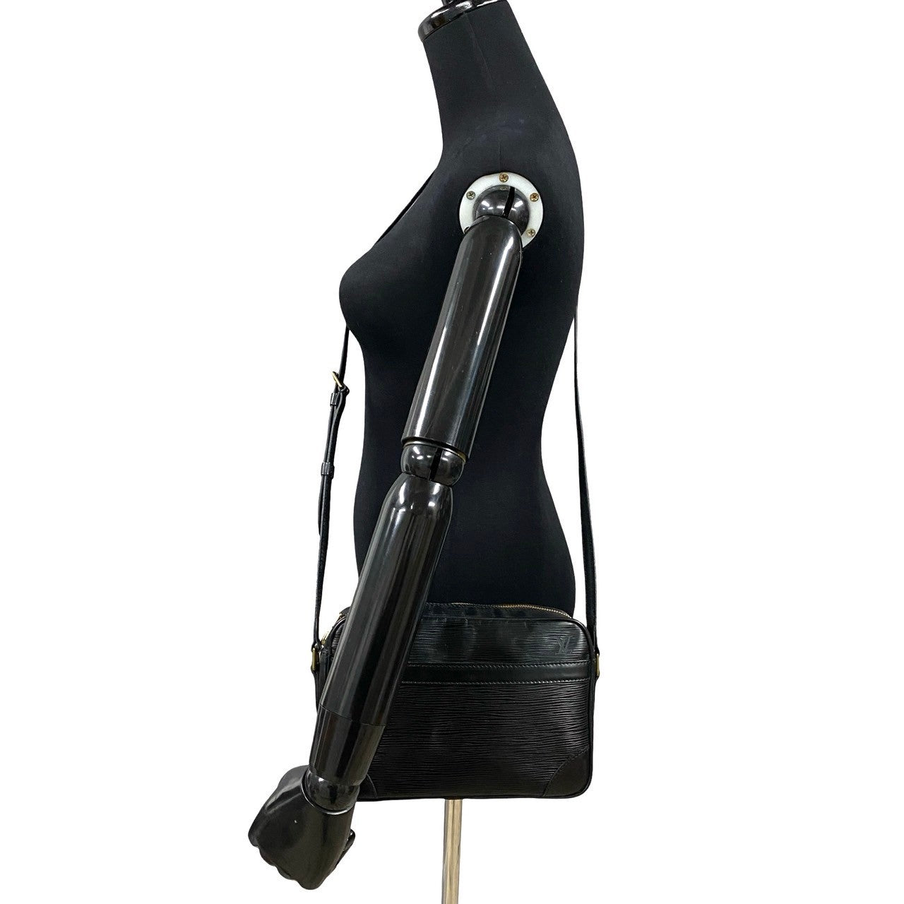 LOUIS VUITTON Shoulder Bag leather black Epi Trocadero24
