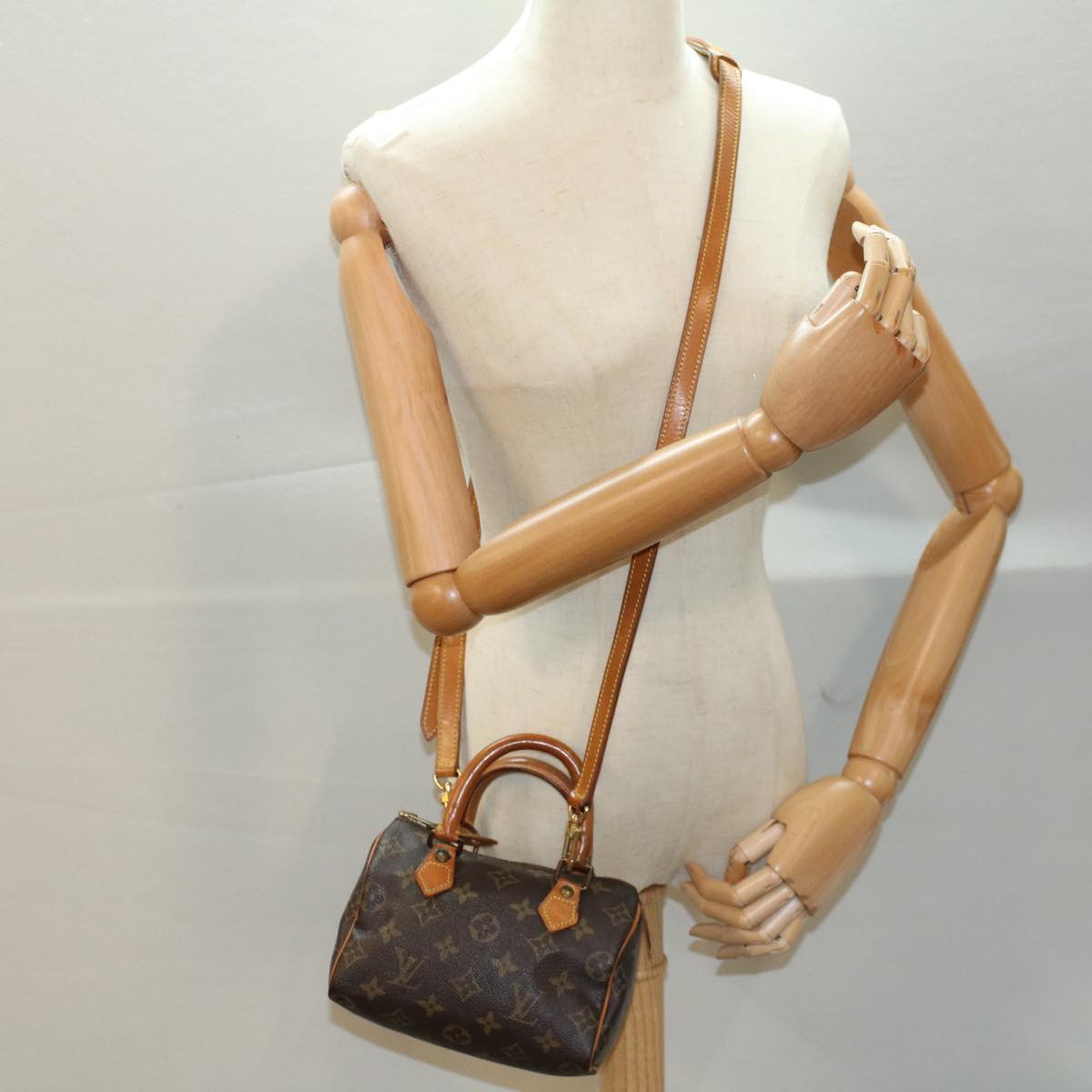 LOUIS VUITTON Monogram Mini Speedy Bandouliere Japon 88 Bag M99014 53116