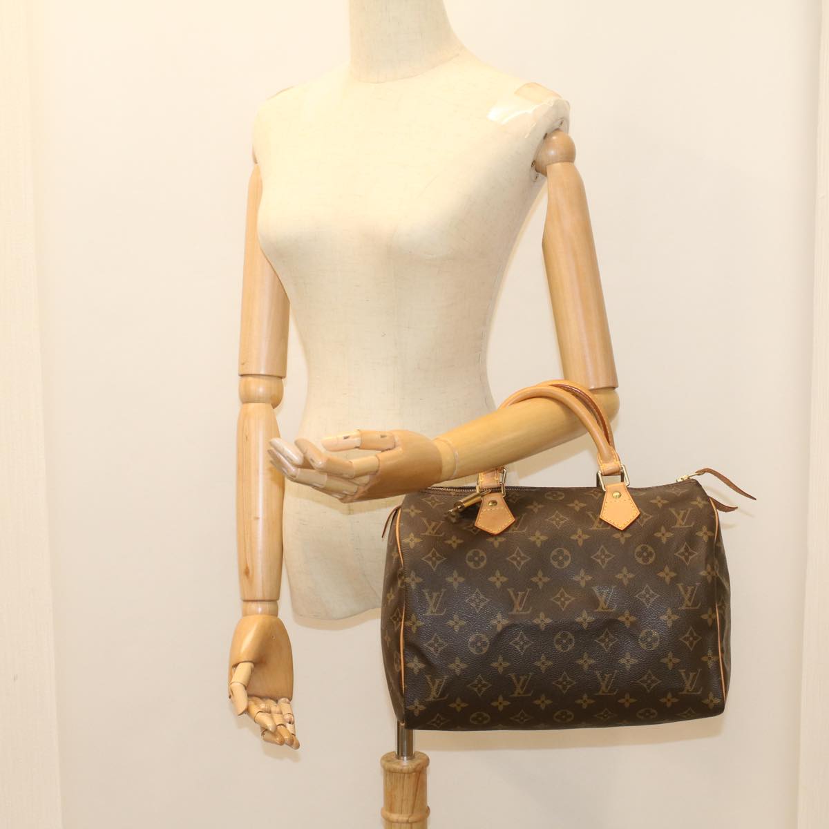 LOUIS VUITTON Monogram Speedy 30 Hand Bag M41526 LV 53127